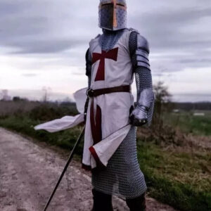 Medieval Templar Knight Full Body Set Armour Cosplay Halloween Suit Armor